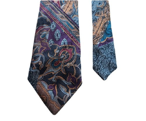 Corbata de cuello de hombre de moda elegante y elegante con diseño de estampado floral