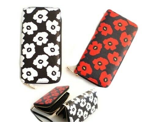 Flower Floral Daisy Fashion Women's Zipper Clutch Wristlet Wallet