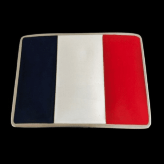 France French Paris Cannes Le Drapeau Flag Belt Buckle