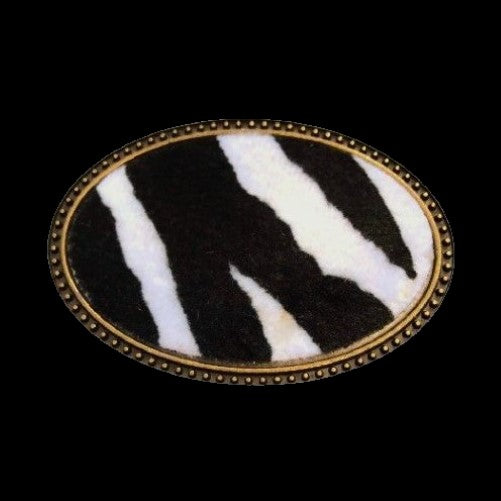 Zebra Hair Print Wild African Style Belt Buckle