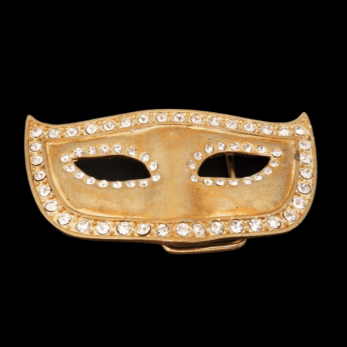 Masquerade Party Phantom Opera Rhinestone Eye Mask Belt Buckle