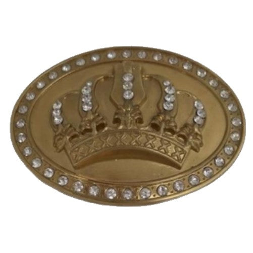 Crown King Queen Princess Bling Rhinestone Belt Buckle