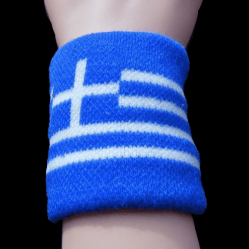 Greek Greece Country Flag Wristband Soccer Sports