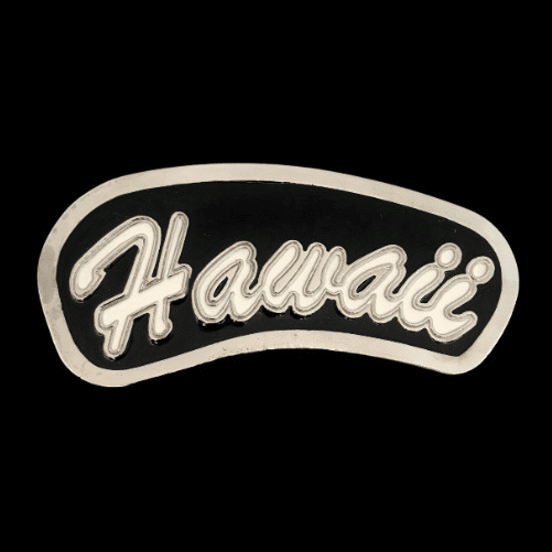 Hawaii Island Honolulu Hawaiian Belt Buckle