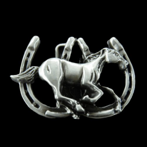 Hebilla de cinturón occidental de herradura de caballo