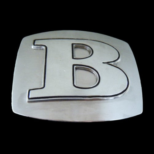 Letter B Name Initial Monogram Cool Belt Buckle