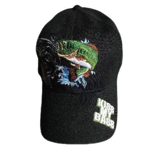 Kiss My Bass Fish Fisherman Gorra de béisbol para pescadores