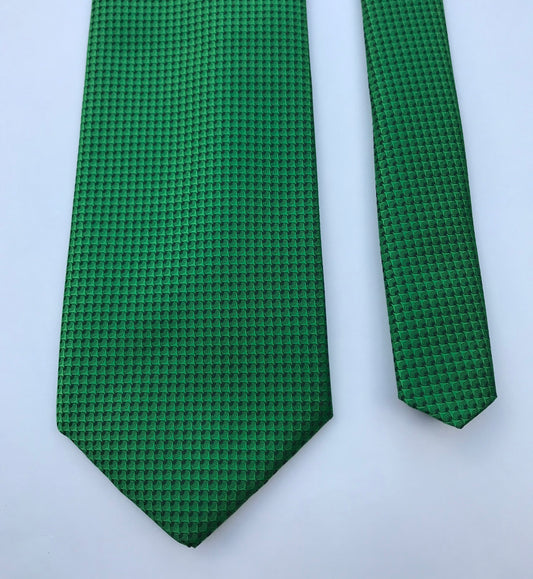 Le Marquis Green Classy Fancy Elegante Corbata para hombre 100% seda