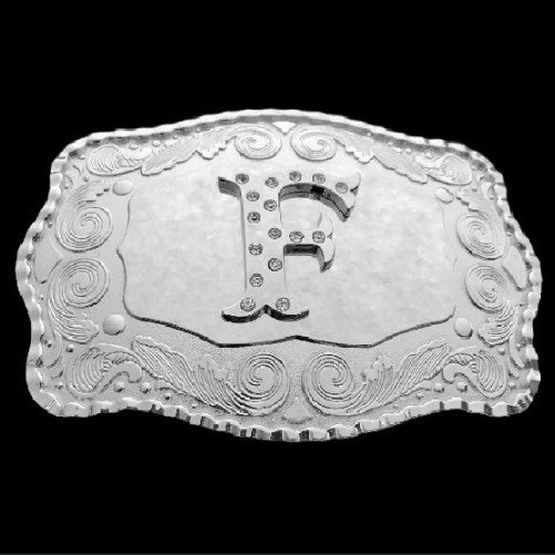 Boucle De Ceinture Western Lettre F Nom Monogramme initial