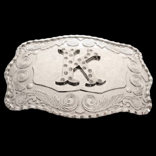 Boucle De Ceinture Lettre K Nom Monogramme initial Big Western