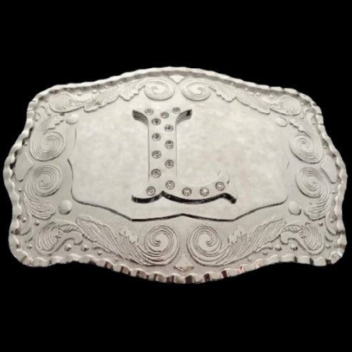 Boucle De Ceinture Lettre L Nom Monogramme initial Big Western