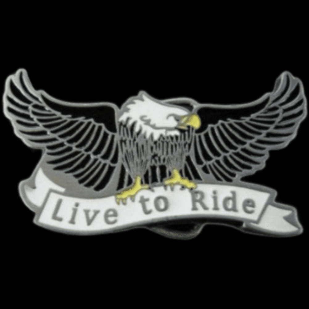 Fibbia Per Cintura Urban Backwoods - Design Live To Ride Metallica 80x80mm L 664663 Fibbia Per Cintura Urban Backwoods - Design Live To Ride Metallica 80x80mm L 664663