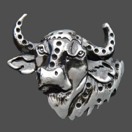 Cow Steers Ranch Cowboy Western Belt Buckle