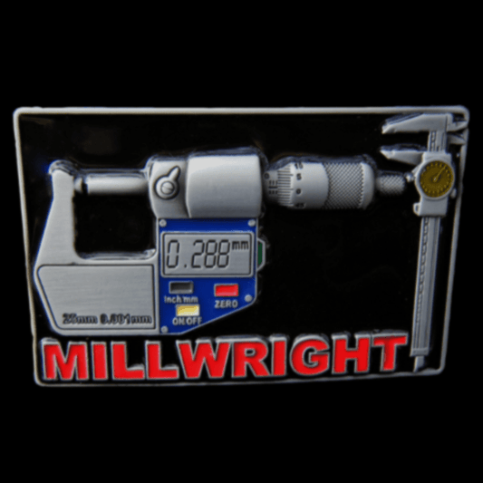 Millwright Carpenter Craftsmen Machine Belt Buckle