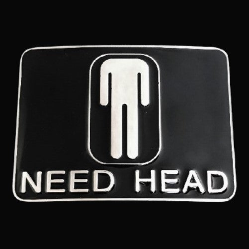 Need Head Headless Body Funny Cool Belt Buckle