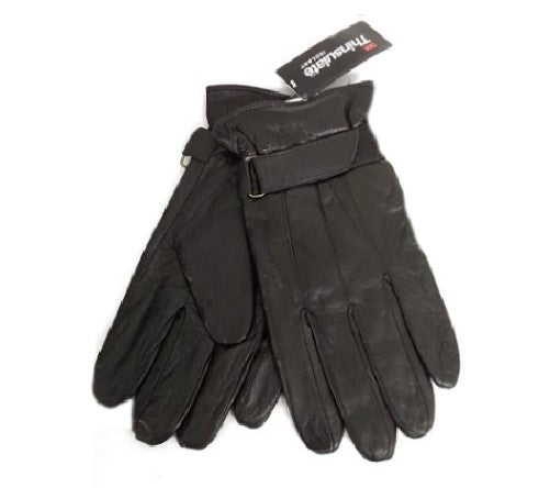 New Genuine Leather Gloves Men's Black Winter Walking Driving 3M Thinsulate