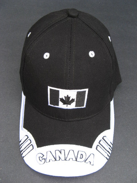 NEW MAPLE LEAF SPORTS CANADAFLAG GORRA NEGRA Y BLANCA