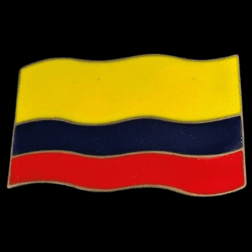 Boucle de ceinture avec drapeau colombien Boucles de ceinture