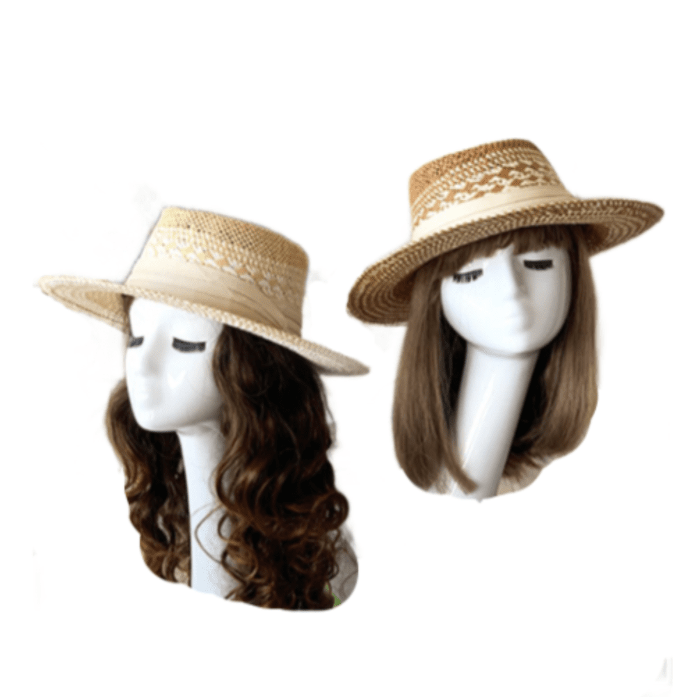 Sombrero de paja de verano para mujer, sombrero de moda de playa de ala ancha para mujer, sombrero para el sol