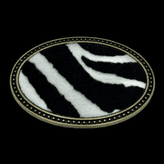 Animal Print Zebra Belt Buckle