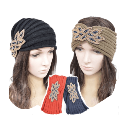 Fashion Women Winter Knitted Ear Warmer Headband Crochet Hairband Hat New