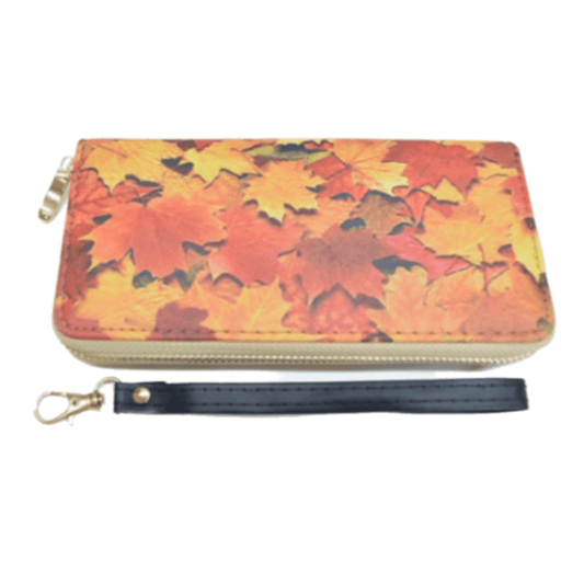 Mapleleaf Leaves Canada Fashion - Cartera de mano con cremallera para mujer