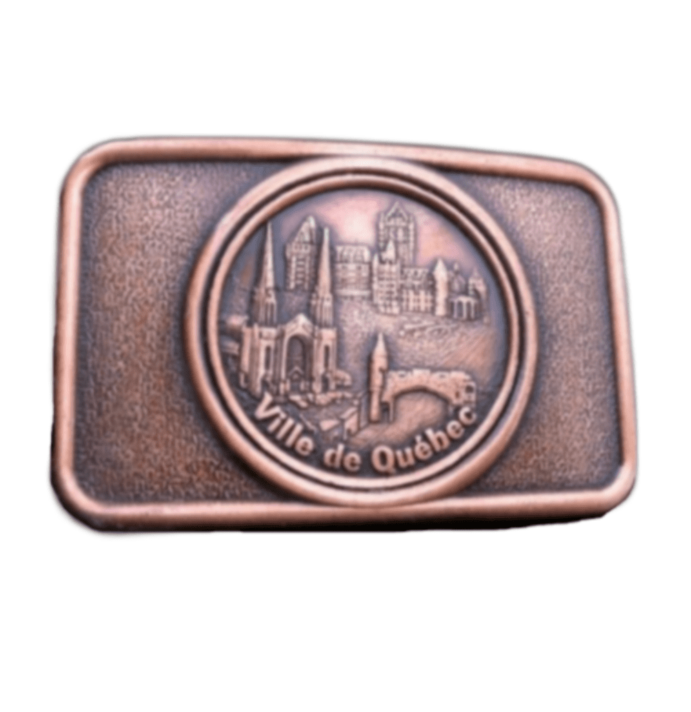 Ville De Quebec City Canada Souvenir Gift Belt Buckle