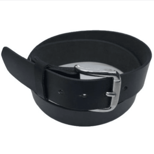 Nuevo Cinturón de cuero liso con hebilla extraíble a presión para hombre y mujer,