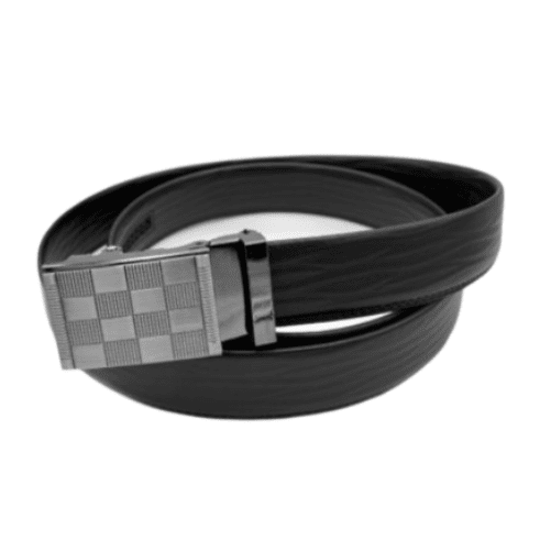 Genuine Leather Mens Ratchet Dress Belts With Adjustable Automatic Buckle