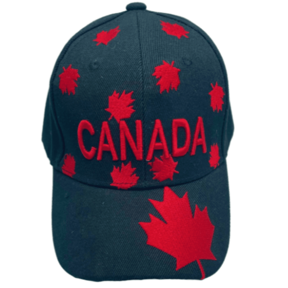 Chapeaux de casquette de baseball brodés de feuille d'érable canadienne du Canada