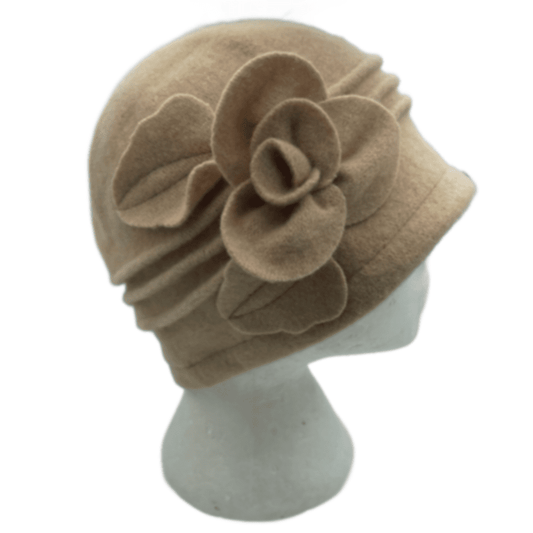 Women's Vintage Gatsby Style Wool Bucket Cloche Beanies Beret Winter Hats