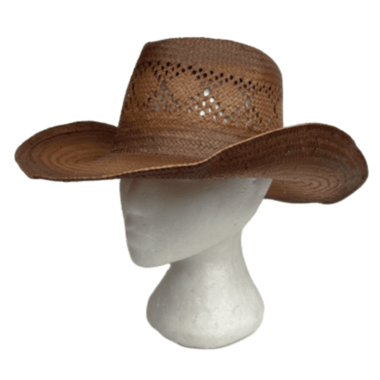 Chapeau de cowboy en paille de papier Cowgirl occidental pour hommes et femmes