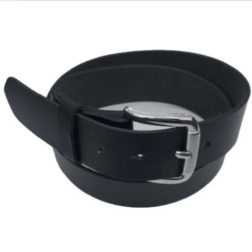 Nuevo Cinturón de cuero liso con hebilla extraíble a presión para hombre y mujer,