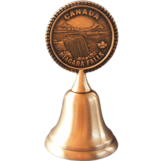 Niagara Falls Canada Ontario Maple Leaf Souvenir Counter Dinner Bell