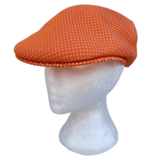 Orange 100% Paper Newsboy Hat Golfing Driving Cap Cabbie Men's Hats