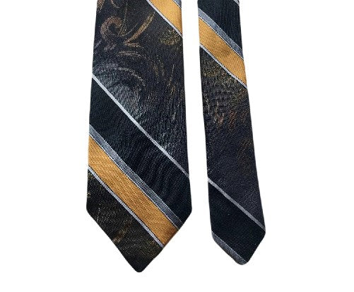 Oscar de la Renta tie silk striped men's fashion necktie