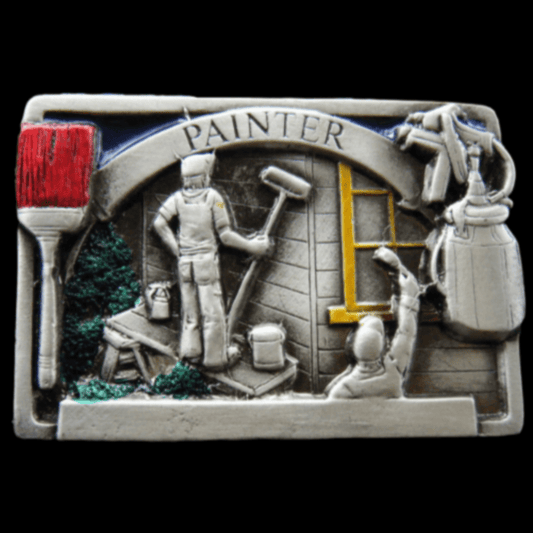 Painter Tools Paint Brush Equipment Belt Buckle