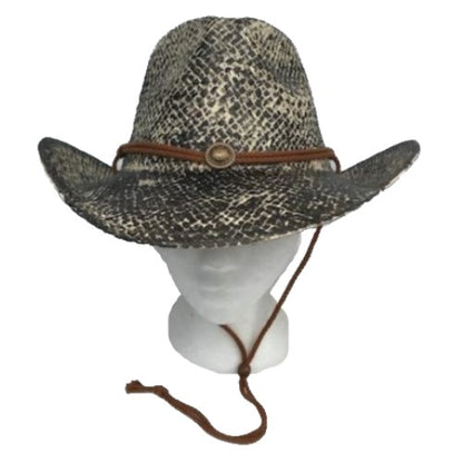 Chapeau de Cowboy en Paille de Papier Hommes Femmes Western Cowgirl