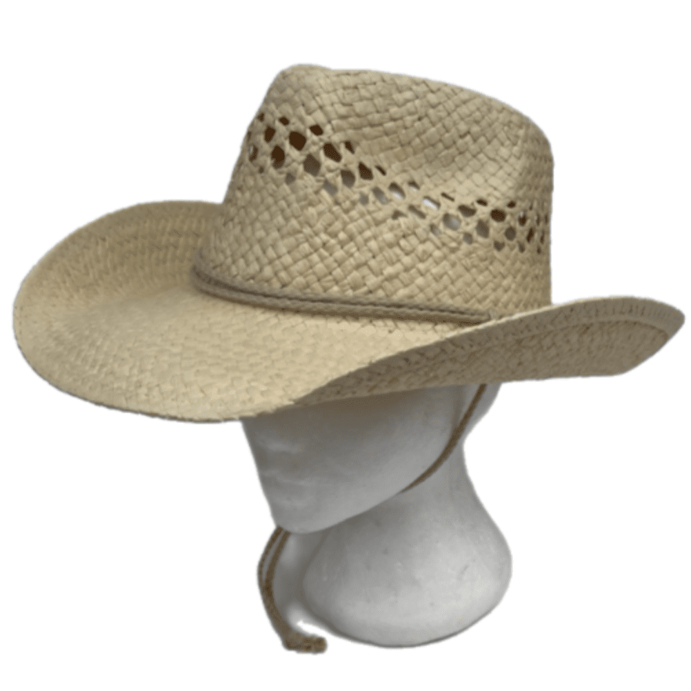 Chapeau de Cowboy en paille de papier pour hommes et femmes, Cowgirl occidentale