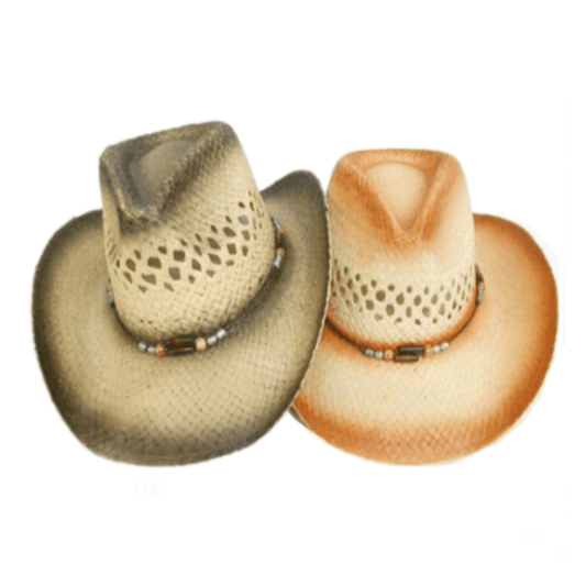 Chapeau de Cowboy en paille de papier pour hommes et femmes, Cowgirl occidentale