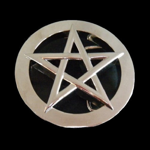 Pentagram Black Magic Evil Cult Symbol Five Pointed Star Belt Buckle