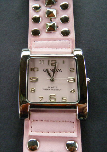 PINK LADY SEXY NEW FASHION DESIGNER CUFF WRIST WATCH