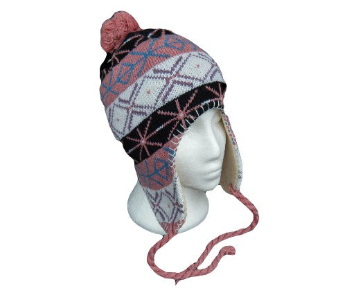 CHAPEAU DE STYLE MODE POM POM XOX GLAND TUQUE DE SKI D'HIVER ROSE