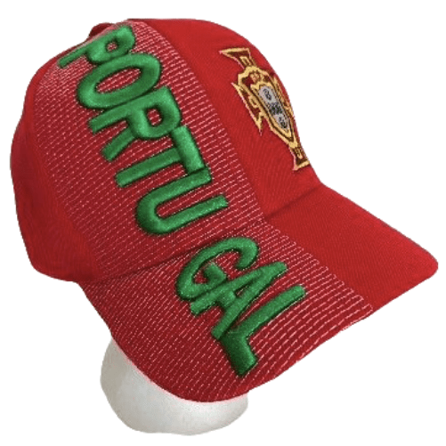 Casquette de baseball brodée Portugal International Hat Rouge