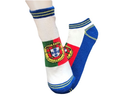 Portugal New Fashion Flags Unisex Ankle Socks Low Cut Crew Casual Sport Cotton