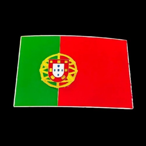 Portugal Portuguese Quinas Flag Belt Buckle
