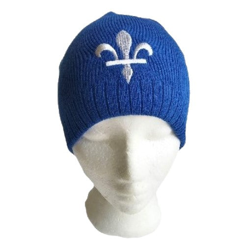 Quebec Canada Tuque Beanie Winter Ski Hat Fleur De Lys Chapeu D'hiver