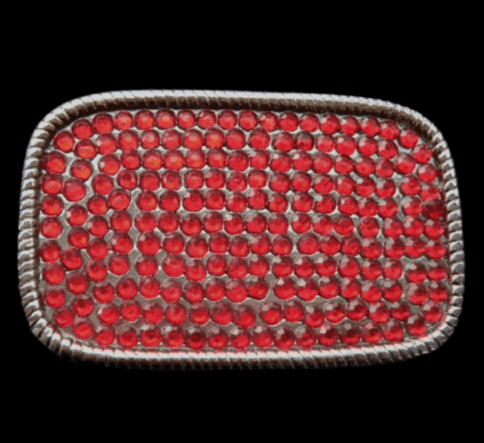 Red Rhinestone Classy Cool Fashion Belt Buckle Buckles