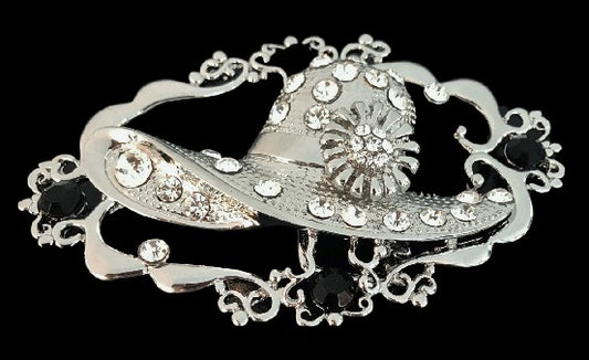 Belt Buckle Rhinestone Hat Elegant Western Fashion