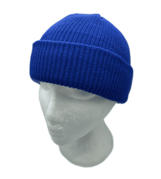 Ribbed Beanie Knit Ski Cap Skull Hat Warm Solid Color Winter Cuff Blank